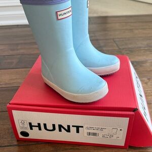 Hunter Kids Sky Blue Rain Boots